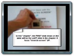 slide stacking Facing Screen UP