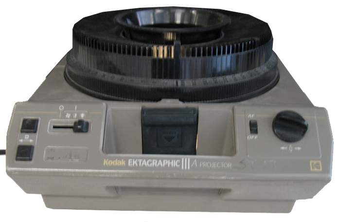 Kodak Ektagraphic III A 35mm carousel slide projector with Elmo zoom lens