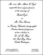 wedding invitations