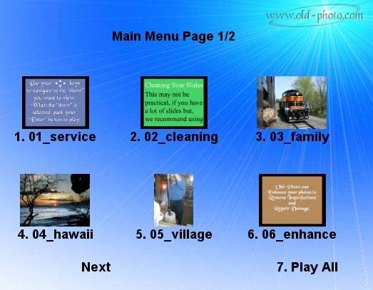 dvd slide show movie demo