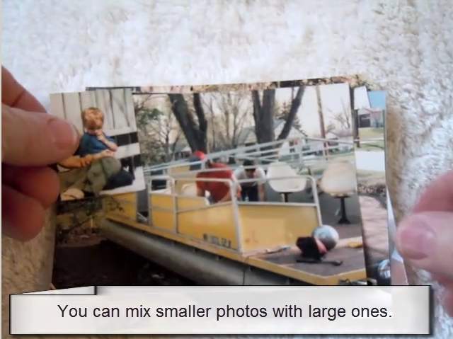 Close-up of photo stack numbering for organized file groups