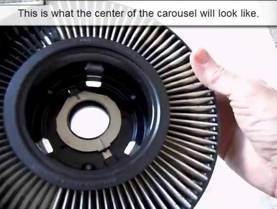 Stacking slides gently to avoid jams and edge damage