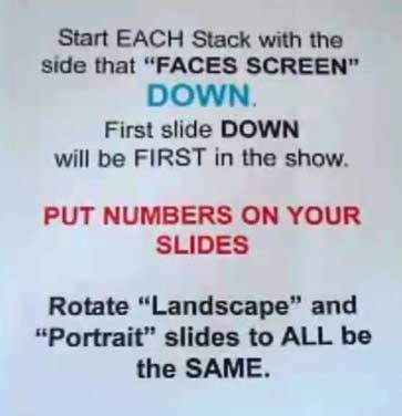 Stacking your slides top-down method, step 1