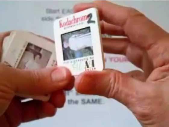 Flipping slide #2 onto slide #1 to build the stack