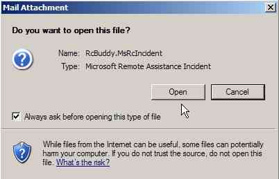 file attachment remote assistance