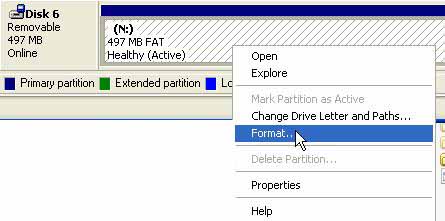 format thumb drive