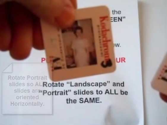 Careful handling of vintage slides