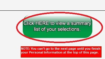 Green button at bottom of the order form used to continue to submission