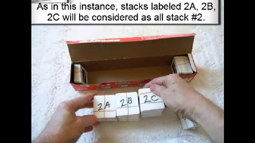 Movie thumbnail: using a waxed paper box to organize slides